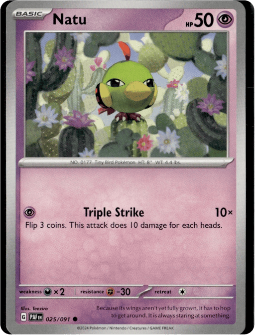 2024 Natu #25 Paldean Fates
