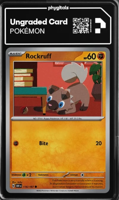 2023 Rockruff Obsidian Flames #1