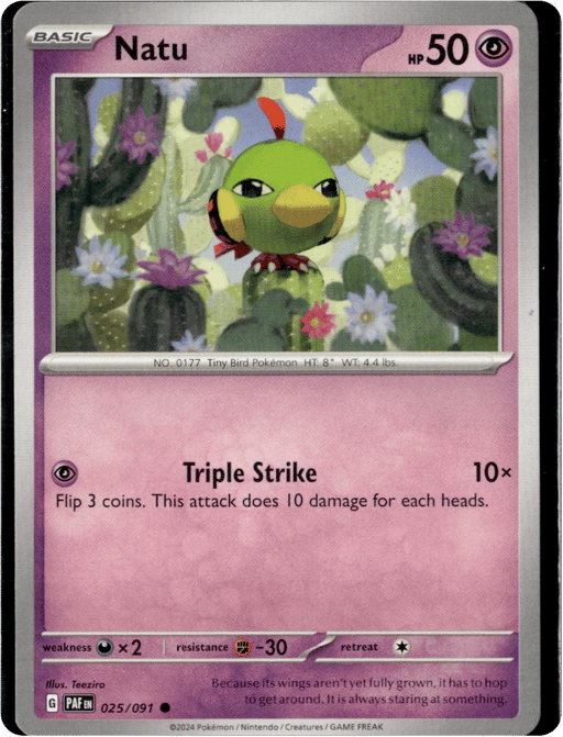 2024 Natu #25 Paldean Fates