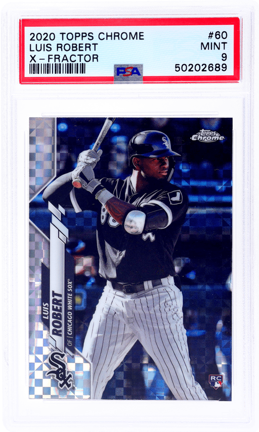 2020 Topps Chrome Xfractor Luis Robert #60 PSA 9