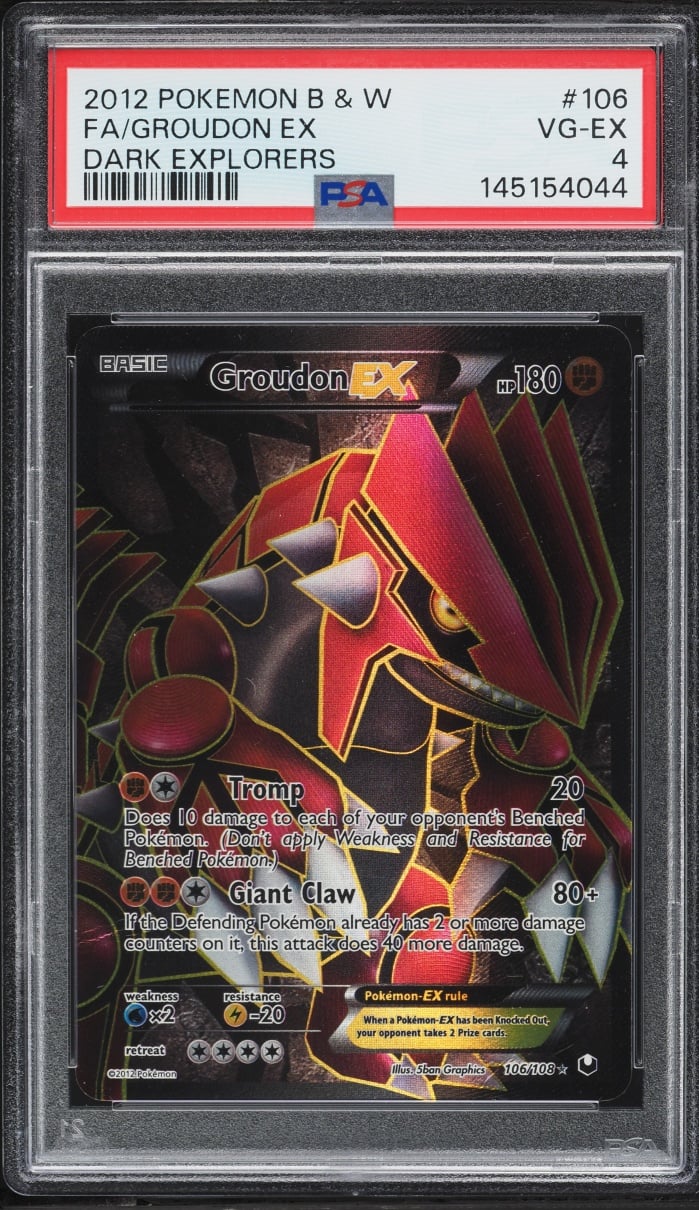 Black & White Dark Explorers Groudon EX #106