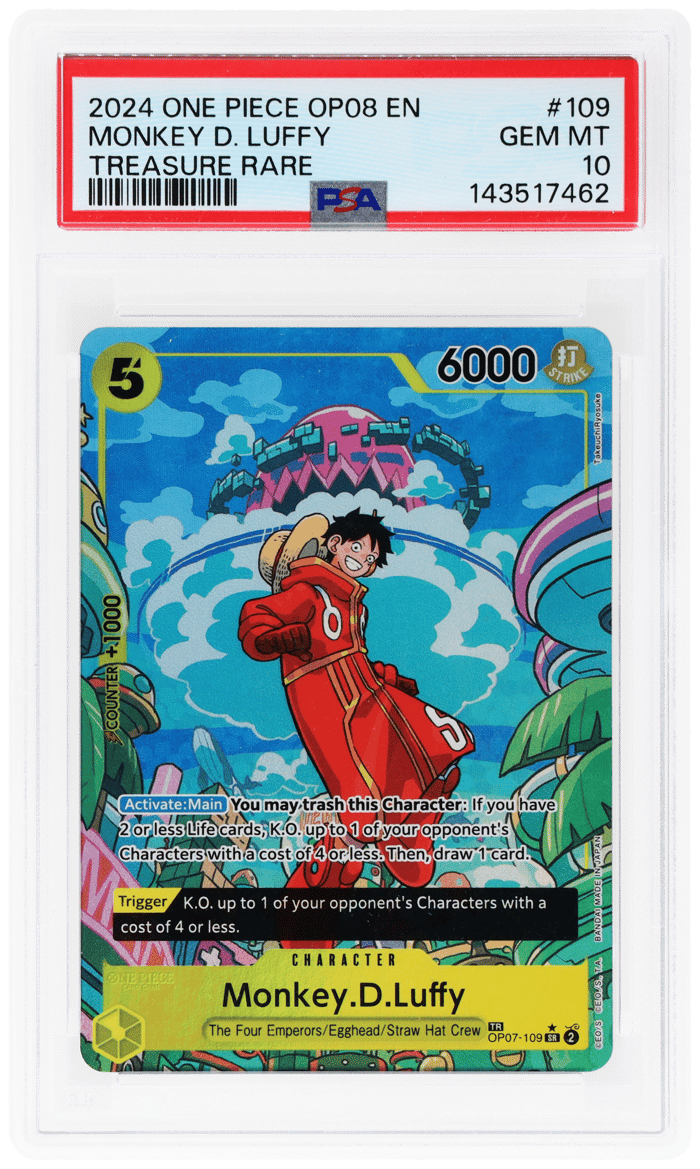 One Piece Two Legends Treasure Rare Monkey D Luffy #OP07-109