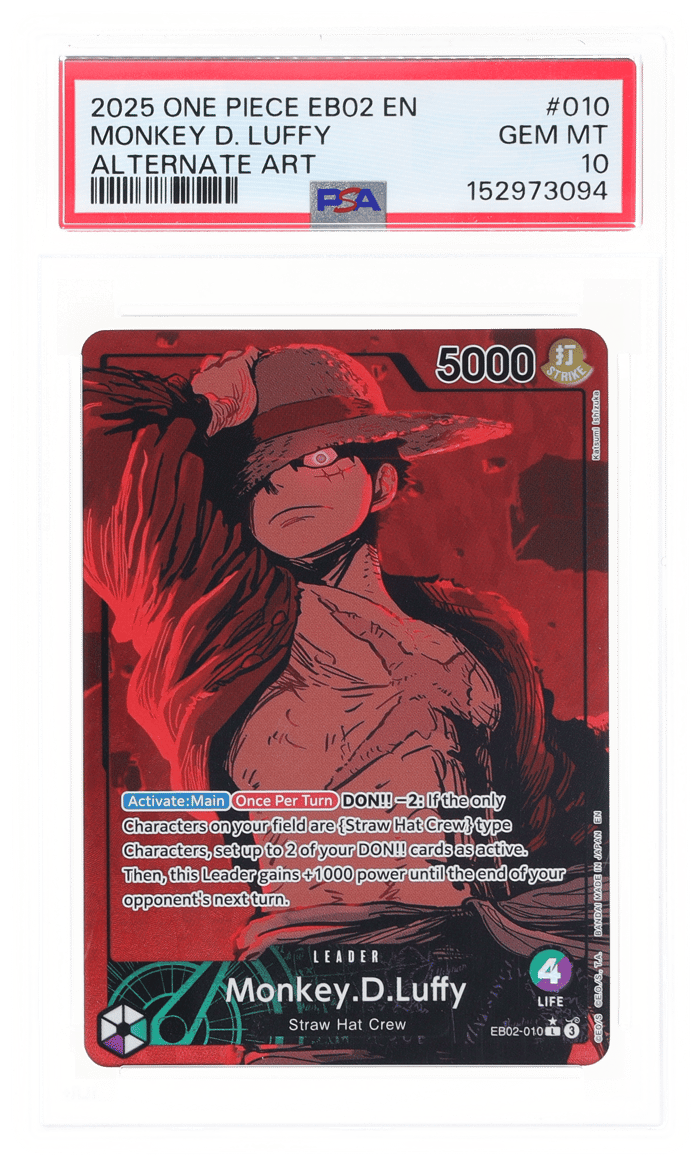 One Piece Extra Booster Anime 25th Collection Alternate Art Monkey D. Luffy #EB02010