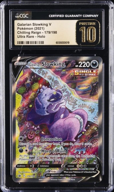 2021 POKEMON #179/198 GALARIAN SLOWKING V