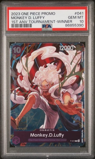 ONE PIECE PROMOS 1ST ANV TOURNAMENT-WINNER #041 MONKEY D. LUFFY