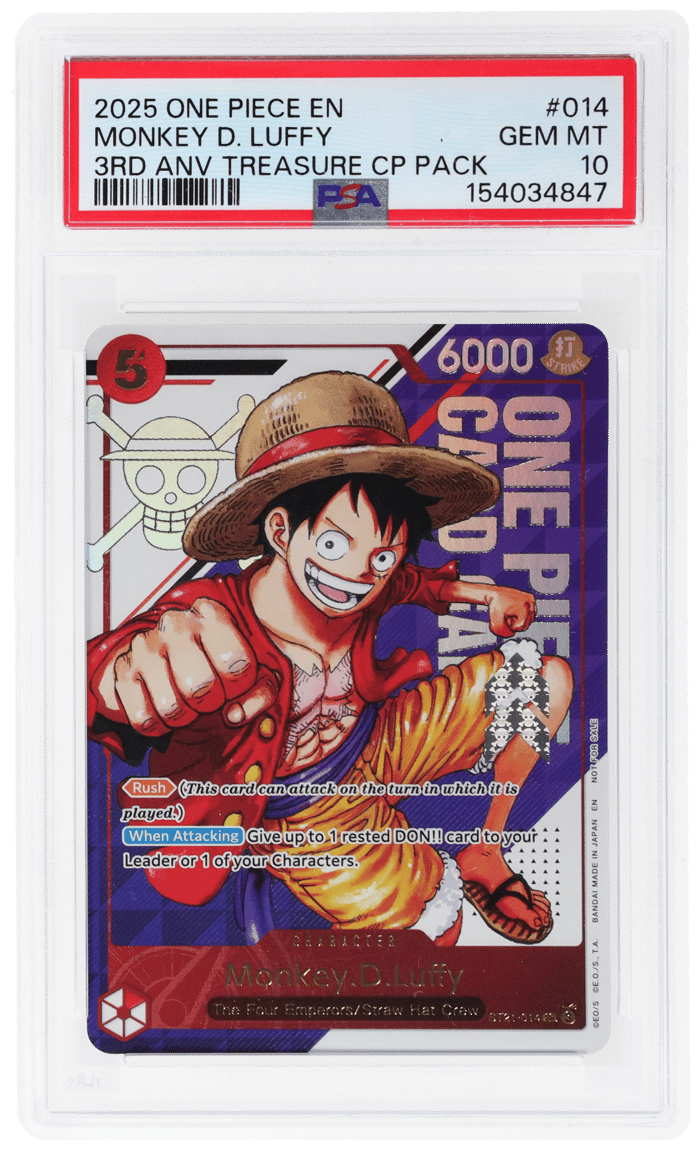One Piece 3rd Anniversary Treasure Campaign Pack Monkey D. Luffy #ST21014