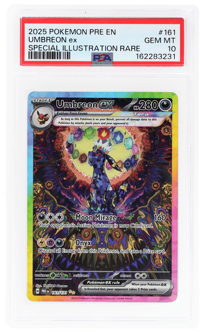 Scarlet and Violet Prismatic Evolutions Special Illustration Rare Umbreon Ex #161