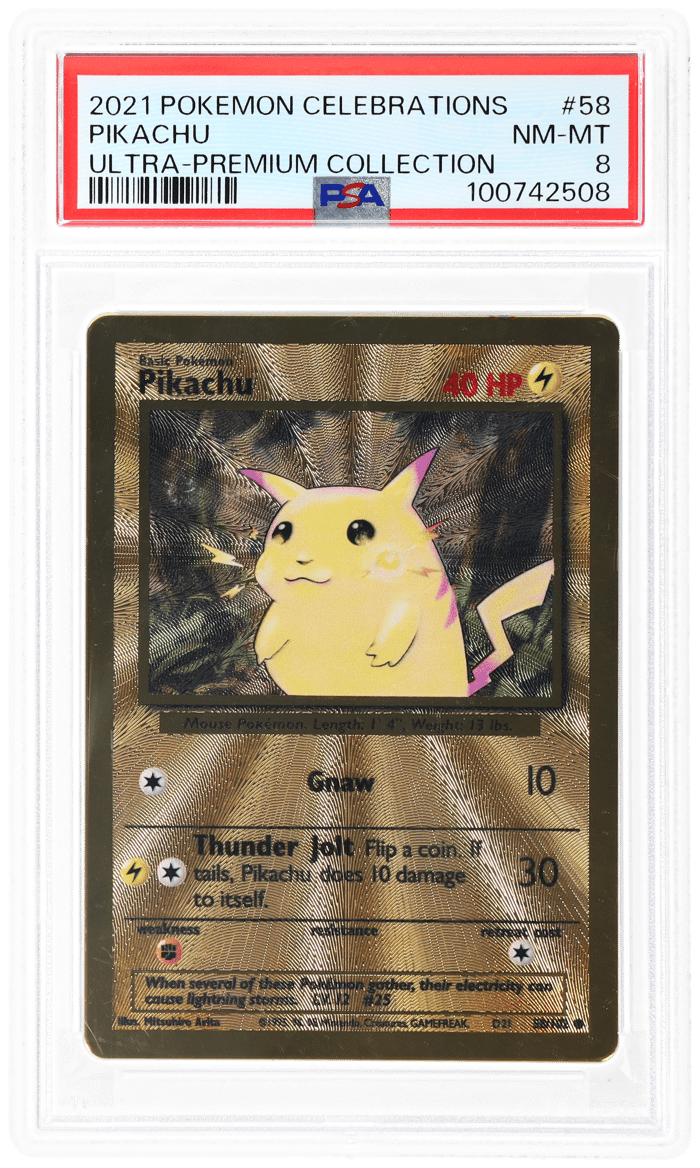 2021 Pokemon Celebrations Ultra Premium Collection Pikachu #58