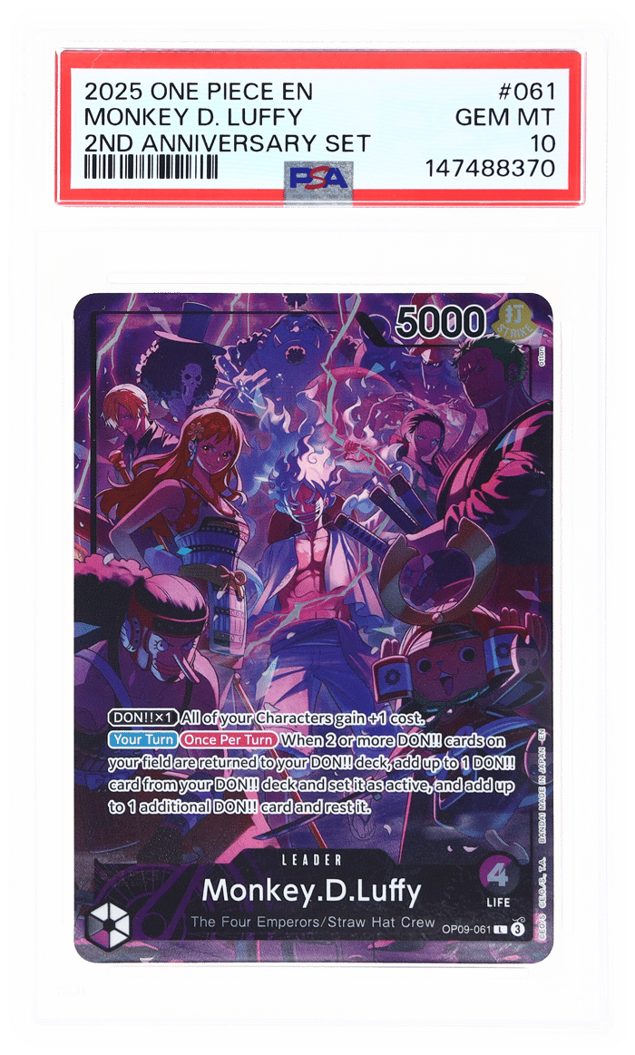 One Piece Promo 2nd Anniversary Set Monkey D. Luffy #OP09061