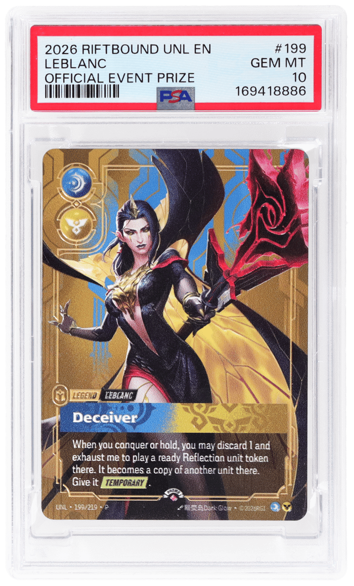 Riftbound: League of Legends Unleashed Plated Legends Official Event Prize Leblanc #199