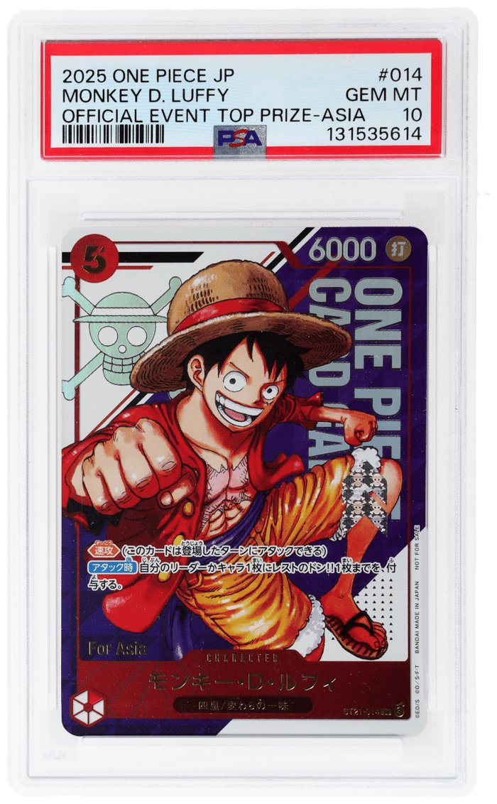 One Piece Promos Official Event Top Prize Asia Monkey D. Luffy #ST21014