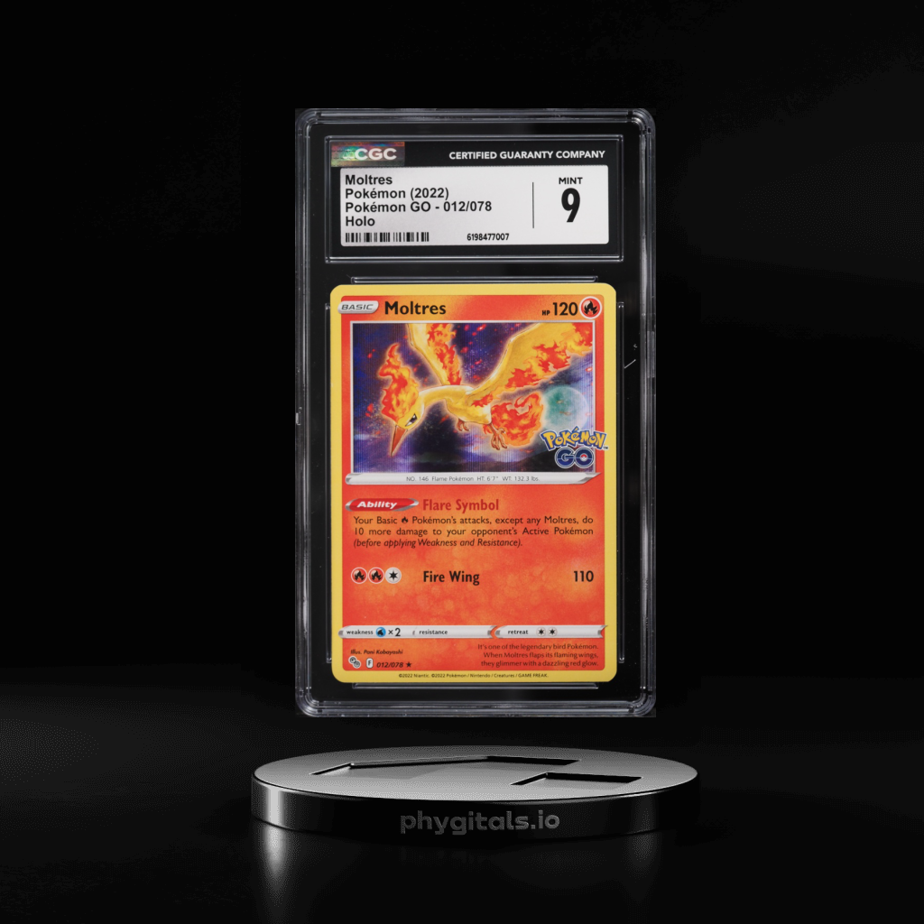 Pokemon GO Holo Moltres card artwork