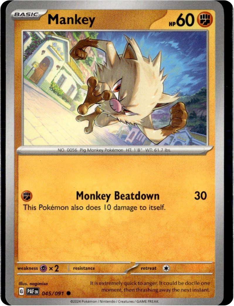 2024 Mankey #45 Paldean Fates