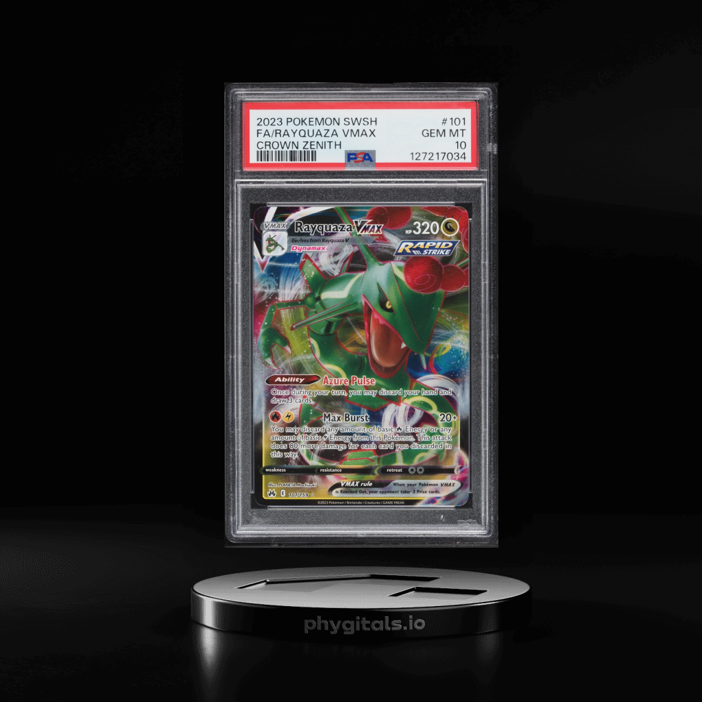 FA/RAYQUAZA VMAX card artwork