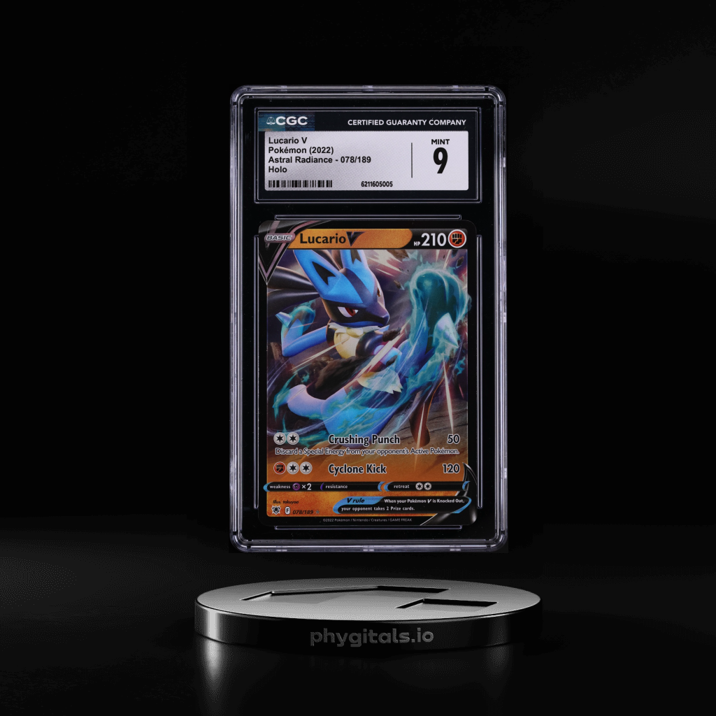 Lucario V card artwork