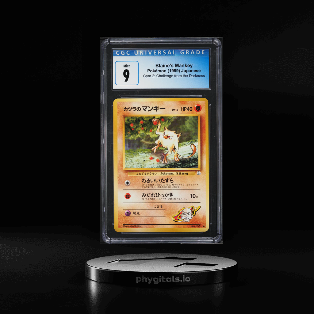 Blaine's Mankey card artwork