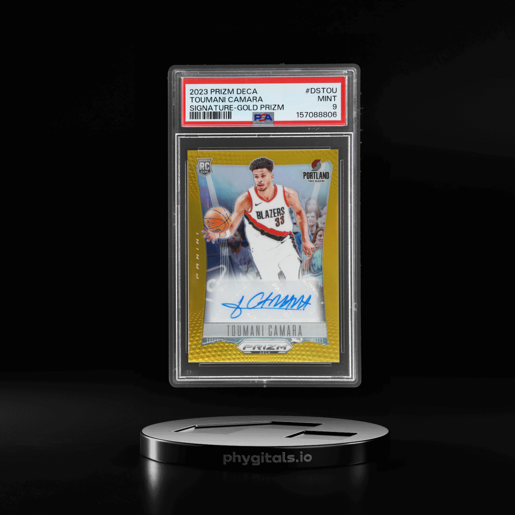Deca Signature Gold Prizm Toumani Camara card artwork