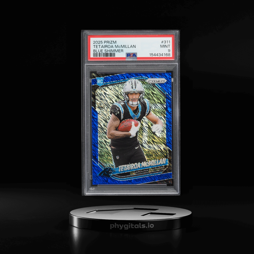 Blue Shimmer Tetairoa McMillan card artwork
