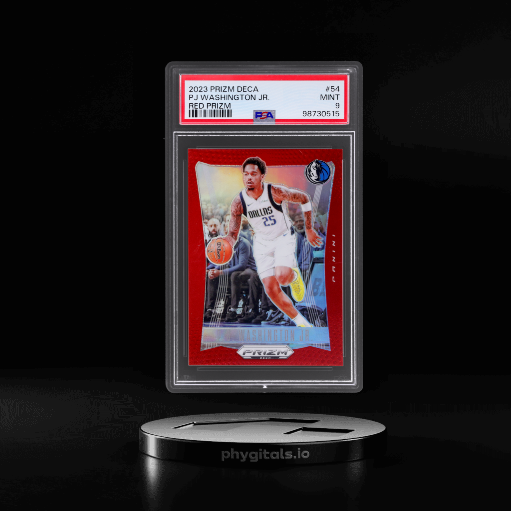 Deca Red Prizm PJ Washington Jr. card artwork