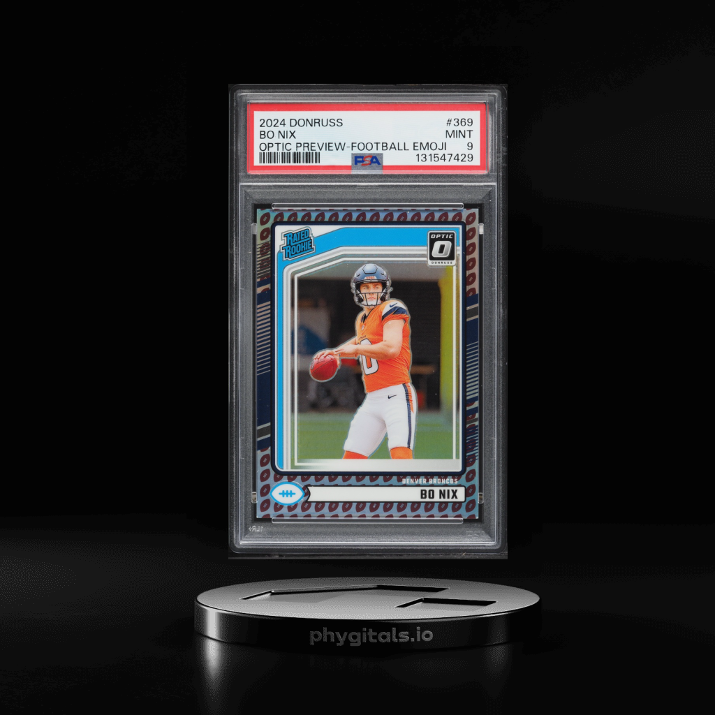 Preview Emoji Prizm Bo Nix card artwork