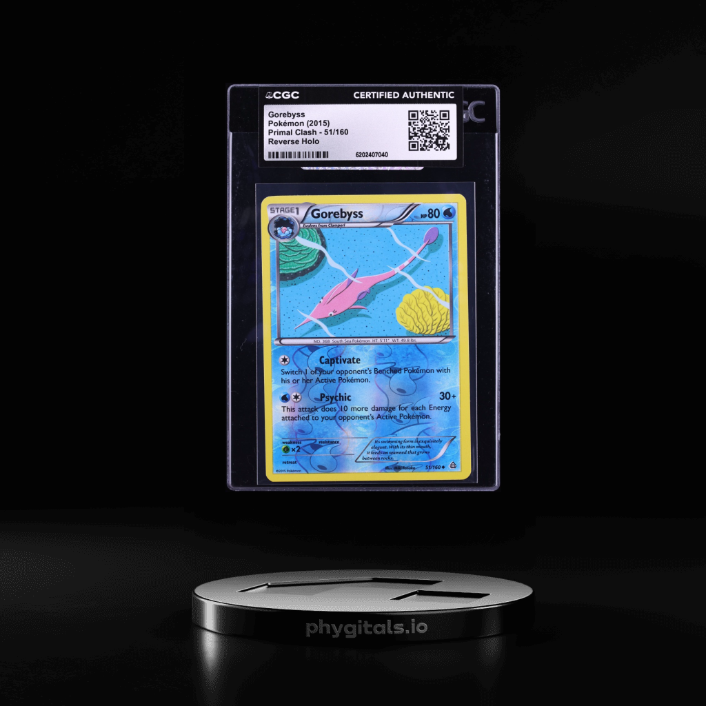 2015 Pokemon XY Primal Clash Reverse Holo Gorebyss #51 CGC AUTH