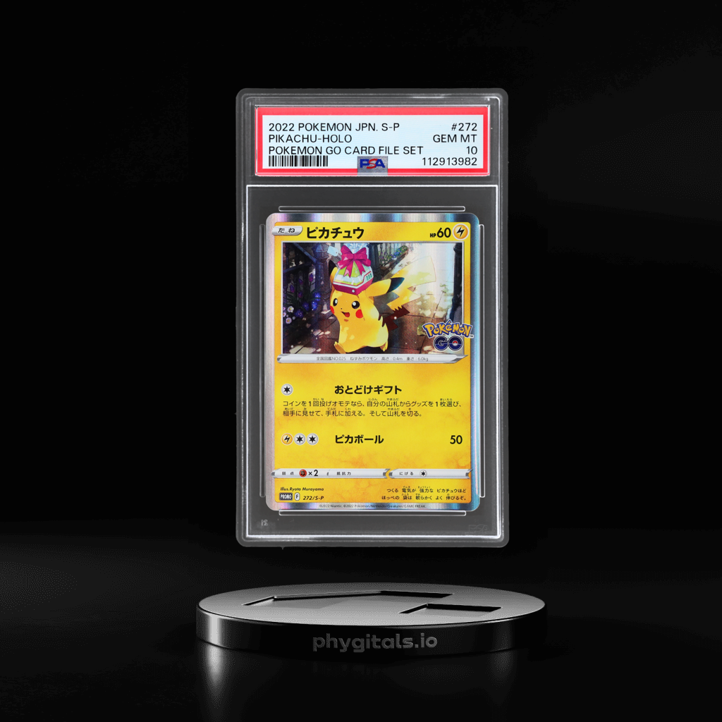 Sword and Shield Promo Japanese Pokemon Go Card File Set Holo Pikachu card artwork