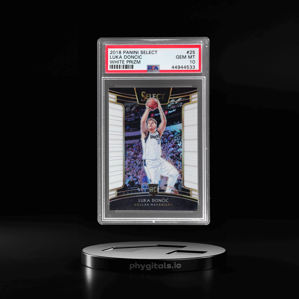 Concourse White Prizm Luka Doncic card artwork