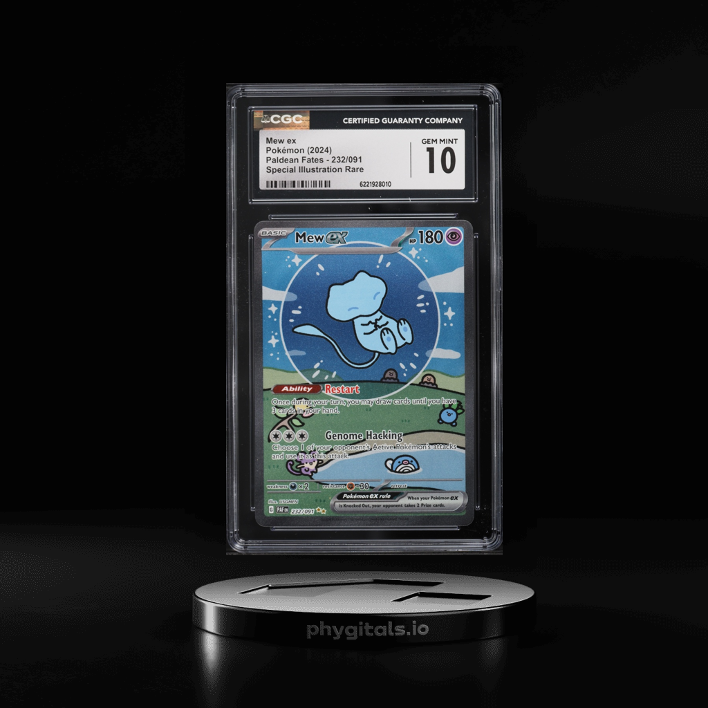 Mew ex card artwork