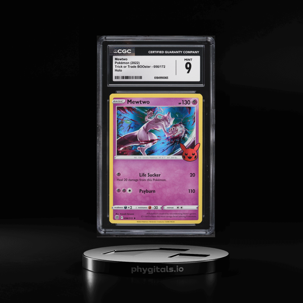 Trick Or Trade BOOster Holo Mewtwo card artwork