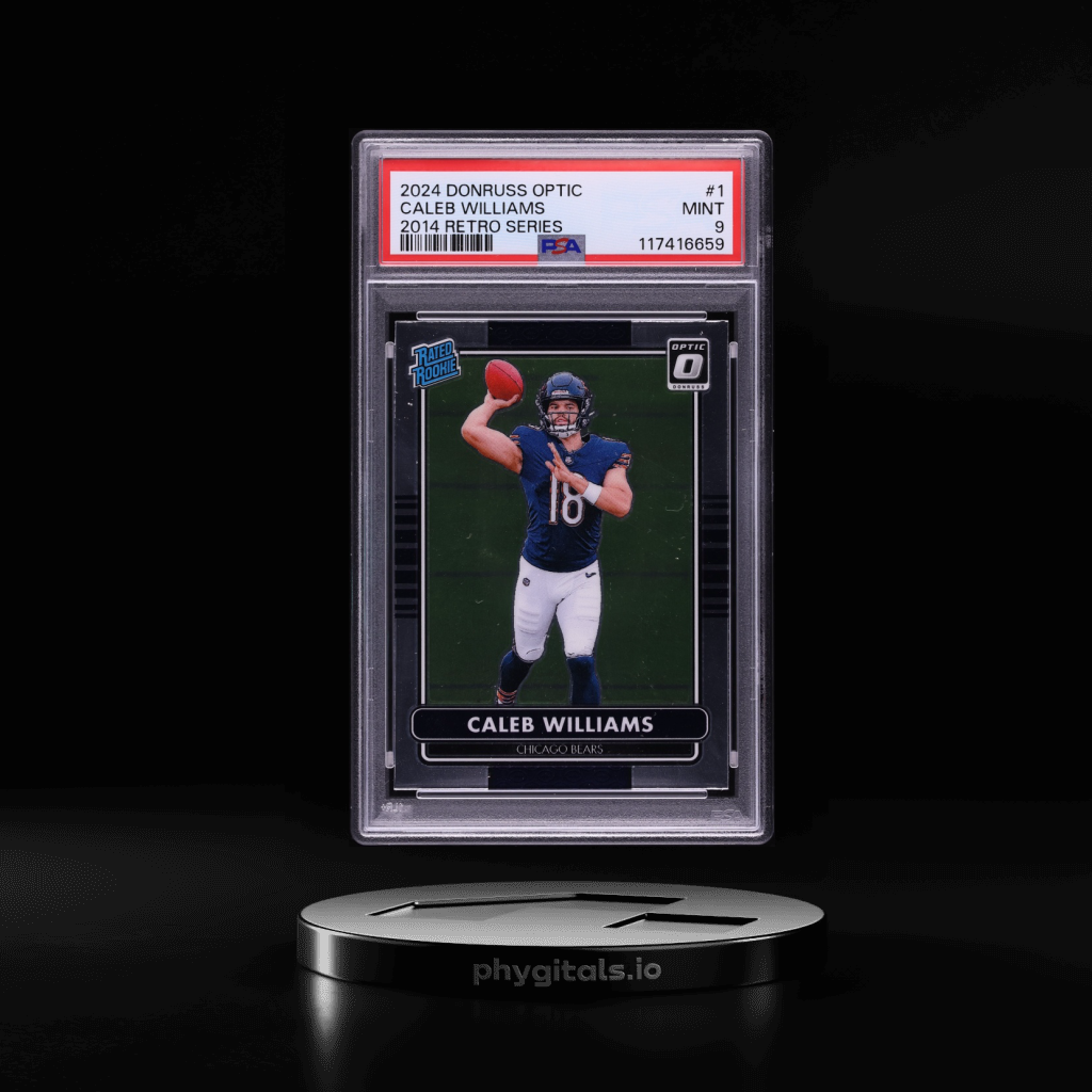 '14 Retro Series Caleb Williams card artwork