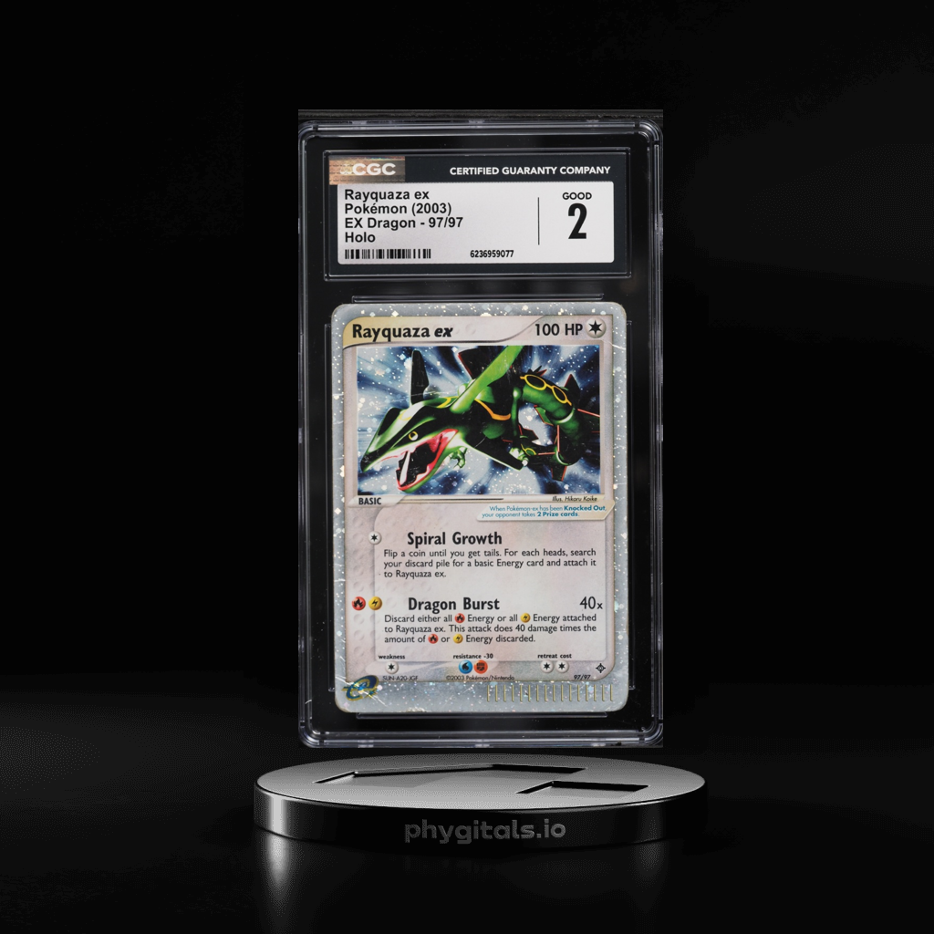 Rayquaza Ex card artwork