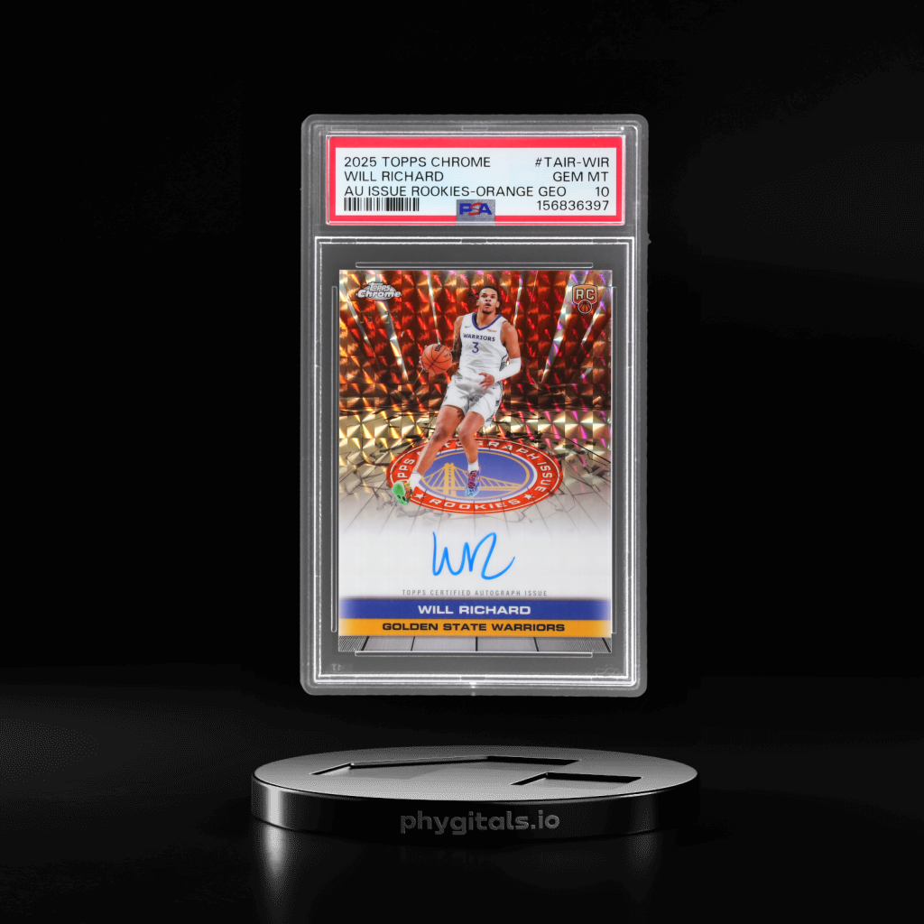 Autograph Issue Rookies Orange Geometric Will Richardson card artwork
