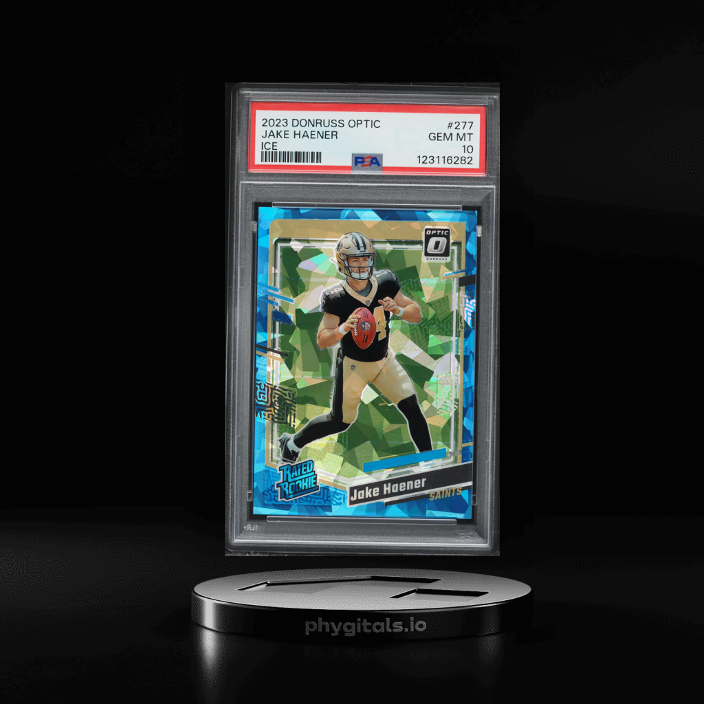 Ice Prizm Jake Haener card artwork