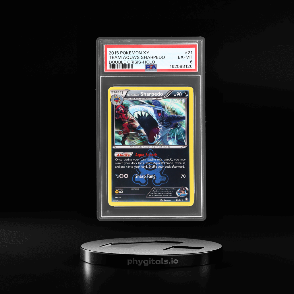 Team Aqua's Sharpedo card artwork