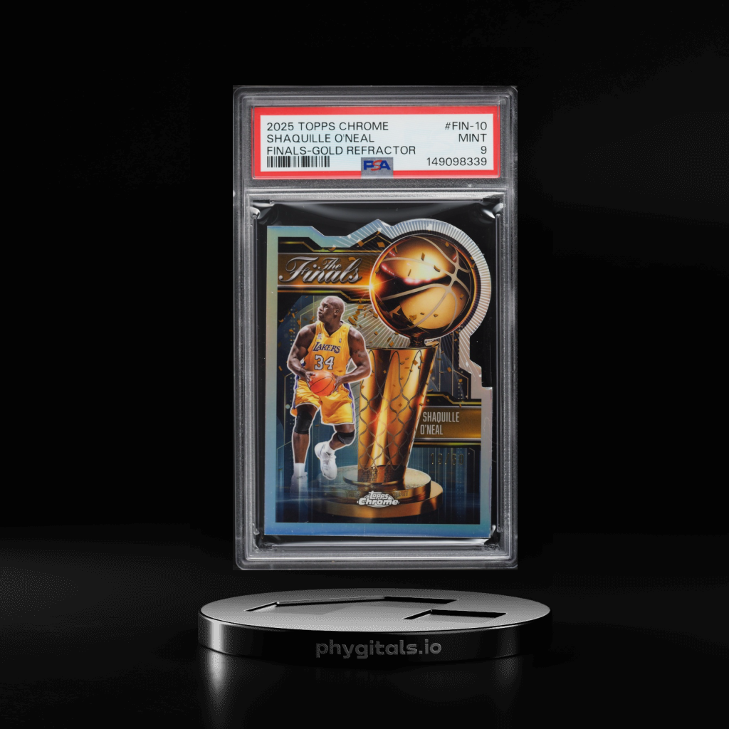 Finals Gold Refractor Die-Cut Shaquille O'Neal card artwork