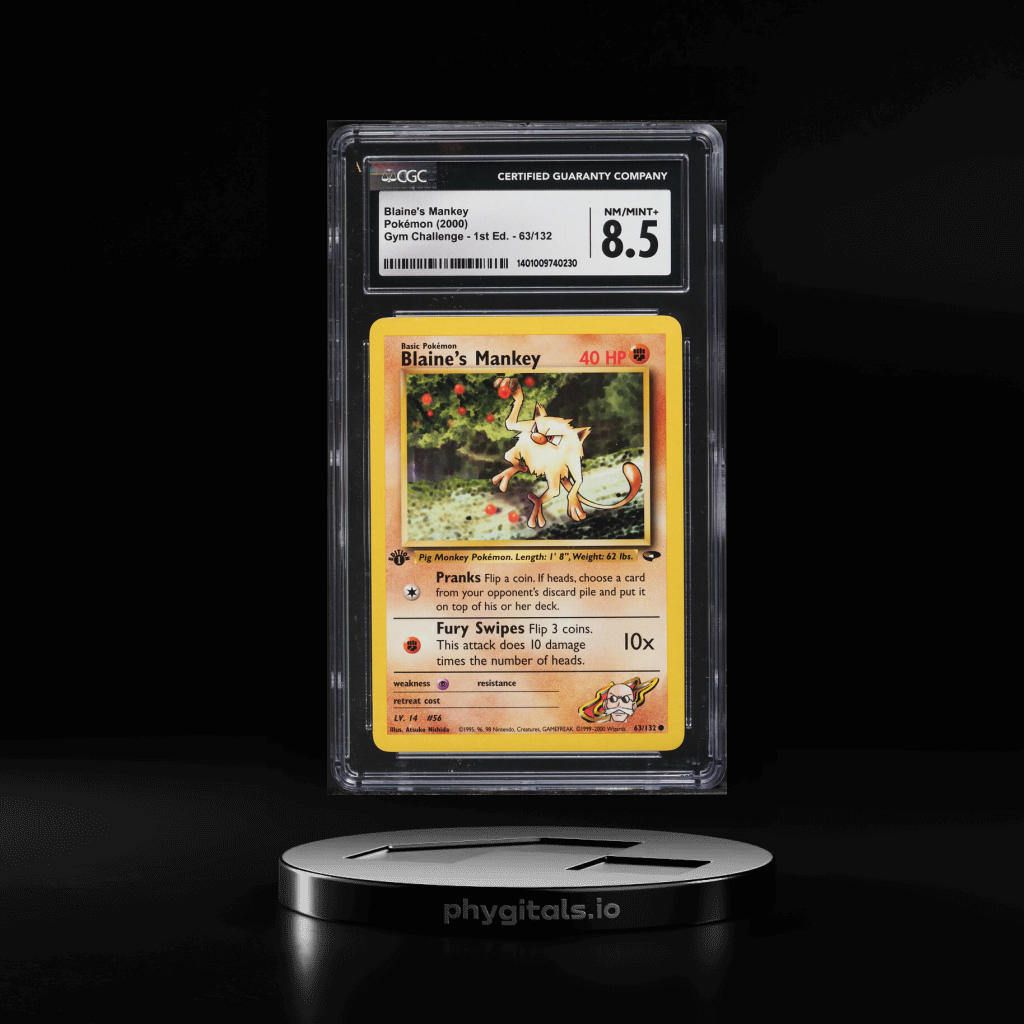Blaine's Mankey card artwork