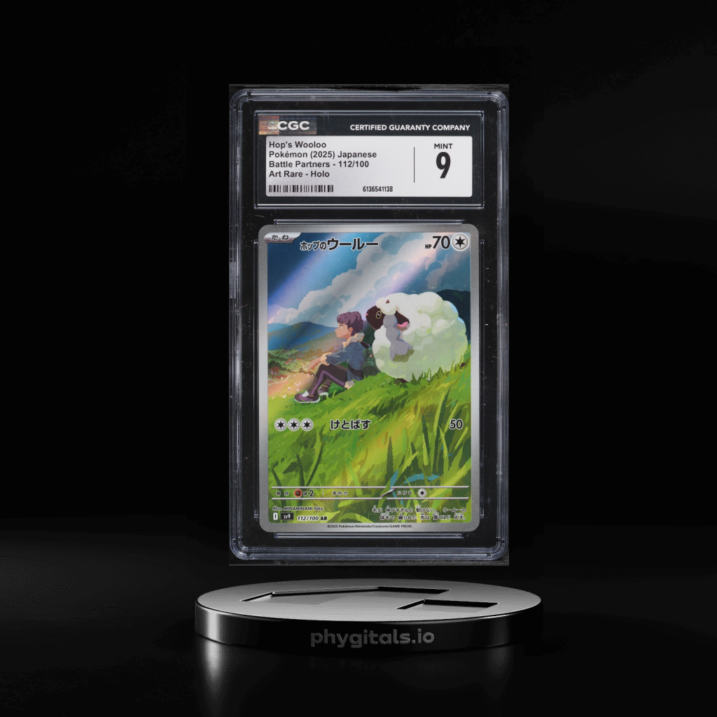 2025 Pokemon Japanese Scarlet & Violet Battle Partners AR Hop's Wooloo CGC 9