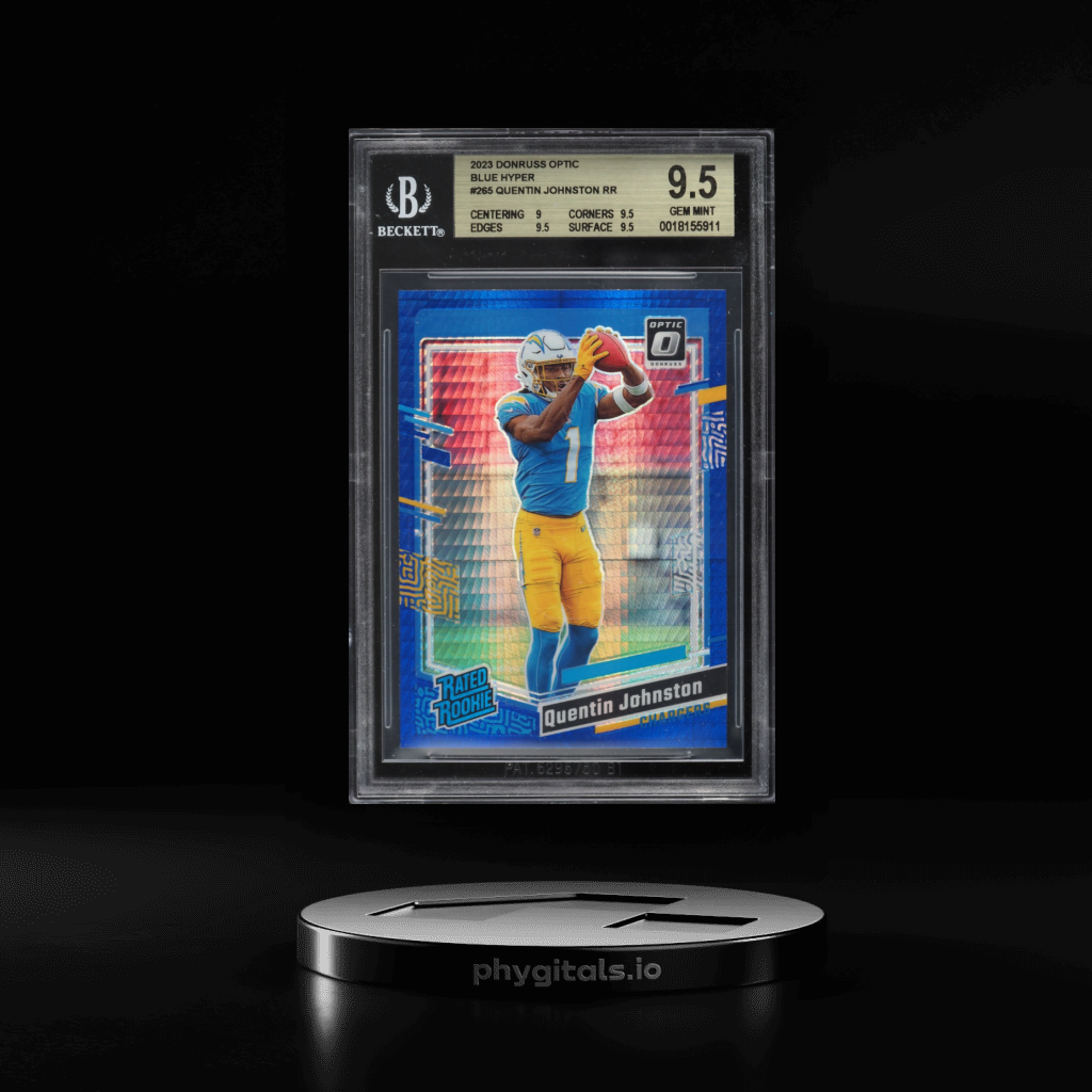 Blue Hyper Quentin Johnston card artwork