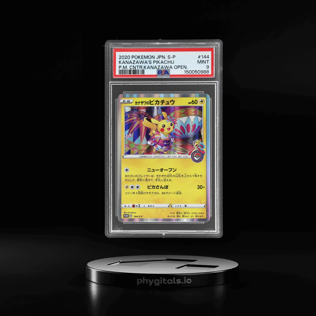Sword and Shield Promo Japanese Pokemon Center Kanazawa Opening Kanazawa's Pikachu card artwork