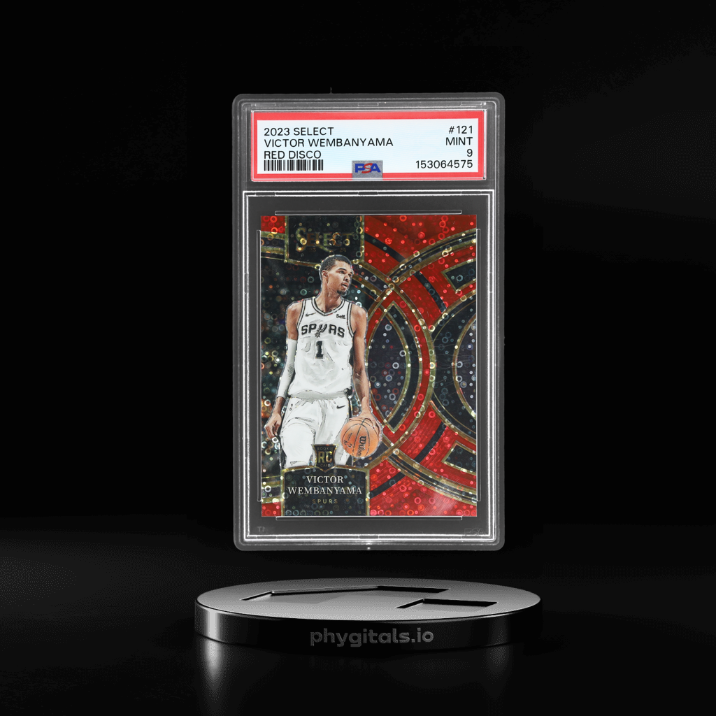 Premier Level Red Disco Victor Wembanyama card artwork
