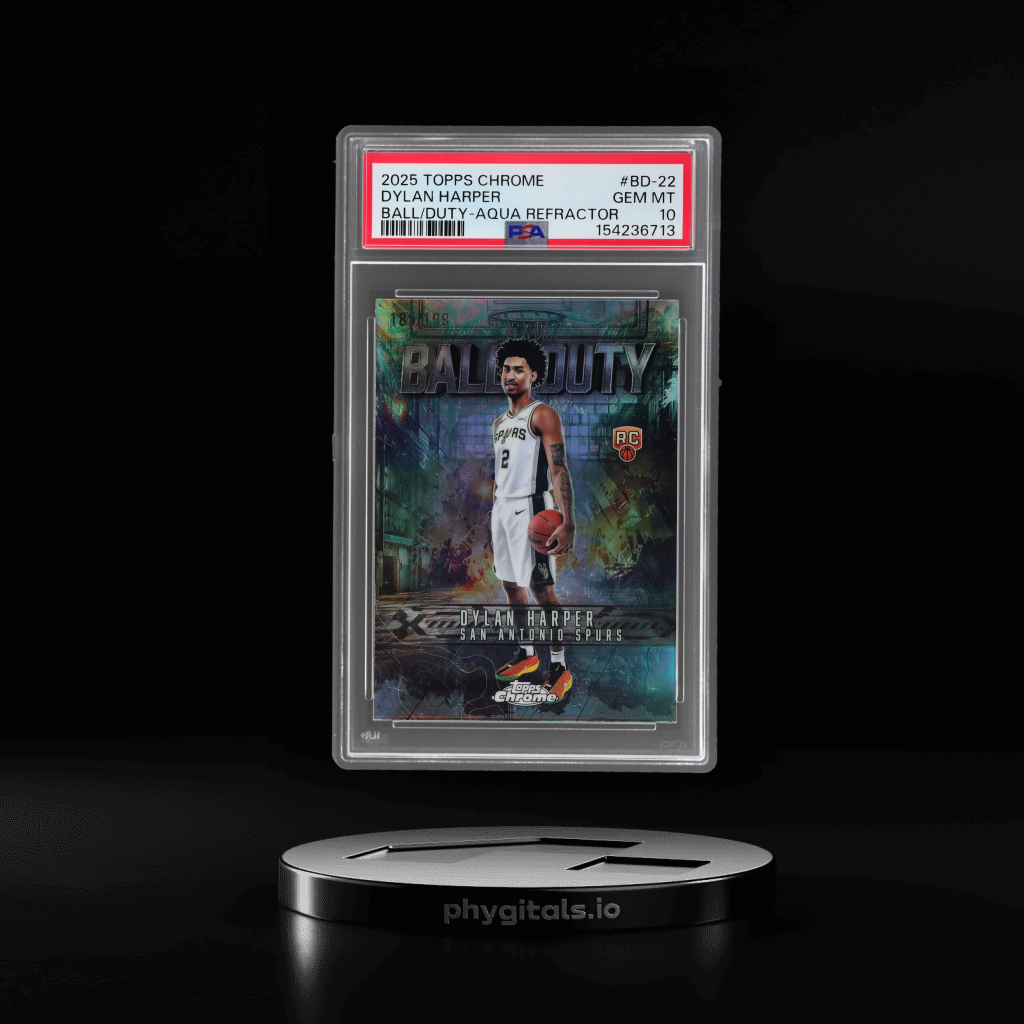 Ball of Duty Aqua Refractor Dylan Harper card artwork