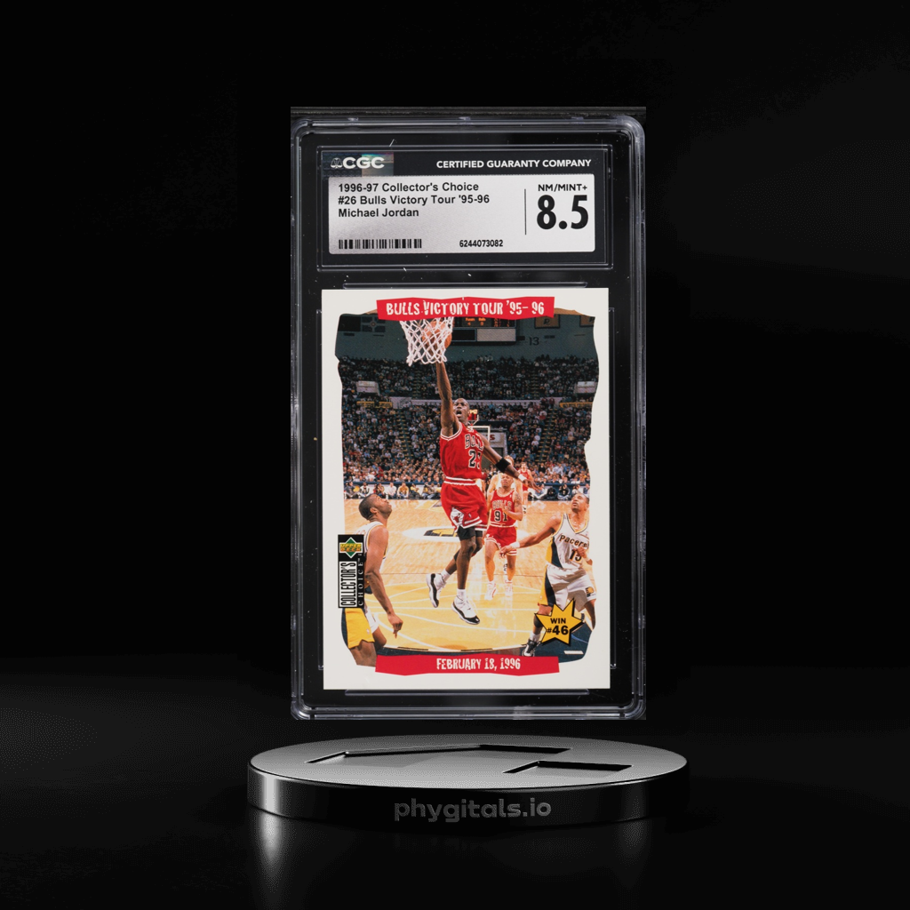 Bulls Victory Tour '95 Michael Jordan card artwork